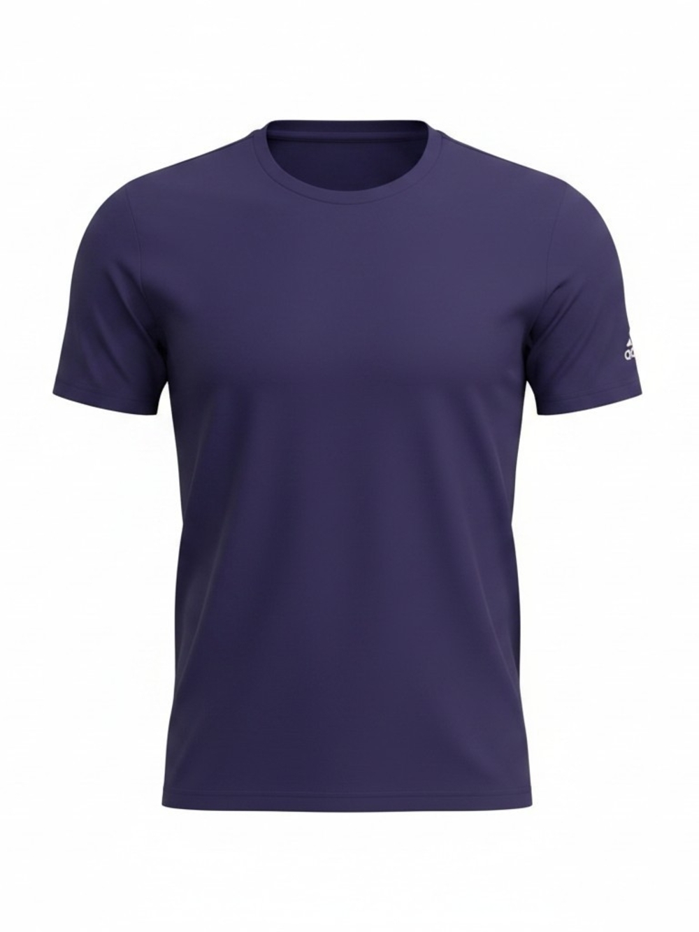 adidas Men's Short Sleeve Dry Fit Tee in Deep Purple
